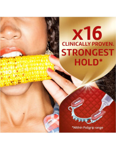 Crema Adhesiva para Dentaduras Poligrip Power Max 62.37 g - Paquete de 4 2