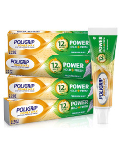 Crema para Dentaduras Poligrip Power Max Menta 62.37 g x 4