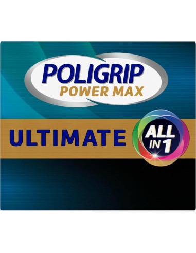 Poligrip Power Max Ultimate Crema Adhesiva Dentaduras 4x62.37g