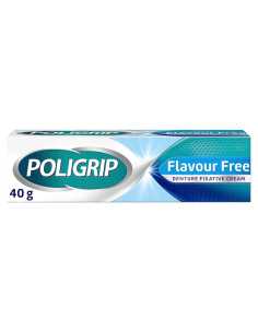 Poligrip Crema Adhesiva para Dentaduras Sabor Libre 40g