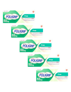 Crema Adhesiva para Dentaduras Poligrip - Fuerte, 5 Paquetes 2