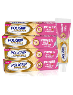 Poligrip Crema Adhesiva para Dentaduras 4x62.37g Sujeción 12h