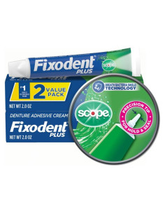 Fixodent Crema Adhesiva para Dentaduras Plus Scope 113.4g