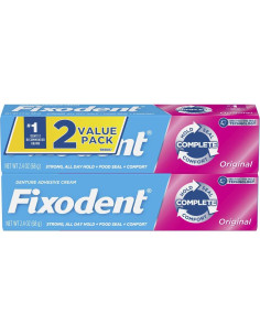Fixodent Crema Adhesiva para Dentaduras 68g - Paquete de 2 2