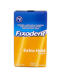 Fixodent Polvo Adhesivo para Dentaduras Fijación Extra 76.5 g