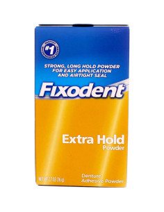 Fixodent Polvo Adhesivo para Dentaduras Fijación Extra 76.5 g 2