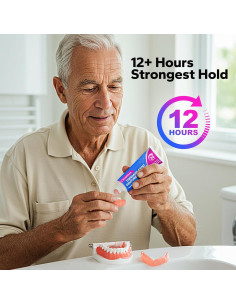 Adhesivo Dental para Dentaduras SmileShark - 2 Paquetes 2