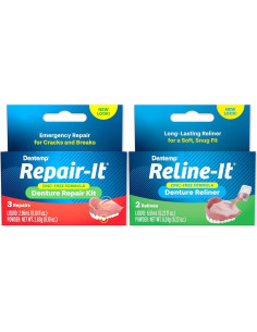 Kit de Reparación de Dentaduras Dentemp Repair-it y Reline-it - Ajuste y Reajuste 2