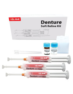 Kit de Reline Suave E&E para Dentaduras Superiores e Inferiores