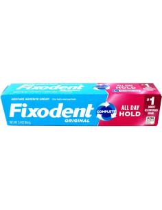 Crema Adhesiva para Dentaduras Fixodent Original 68 g - Paquete de 4 2