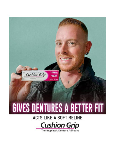 Adhesivo para Dentaduras Cushion Grip 28g - Ajuste y Comodidad