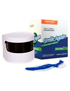 Kit de Limpieza Ultrasónica Smile Again para Dentaduras y Retenedores