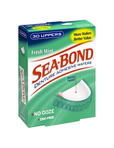 Adhesivo para Dentaduras Sea Bond Menta Fresca 40 Wafers