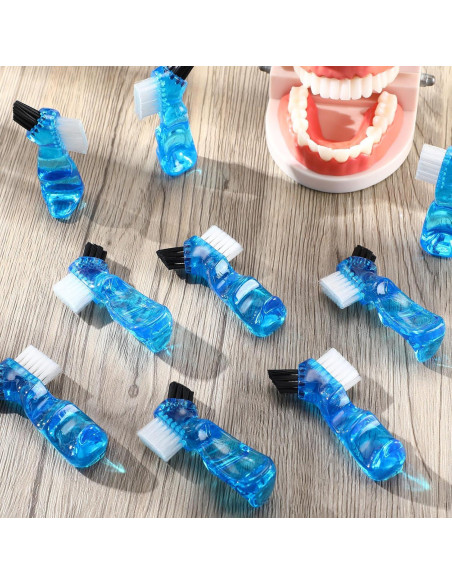 Tioncy 10 Mini Cepillos Dentales Portátiles para Dentaduras