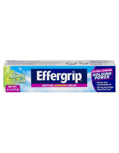 Adhesivo para Dentaduras Effergrip Extra Fuerte Sin Zinc 70 g