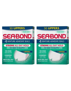 Sellos Adhesivos para Dentaduras Sea Bond Menta 30 Unidades
