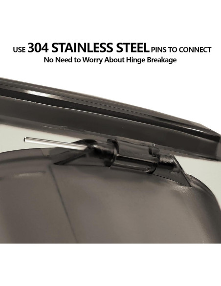 Caja para Dentaduras EZEELAI Negra Transparente con Cepillo 9x7cm