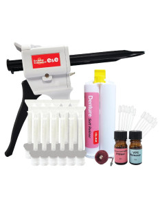 Kit de Reline Suave para Dentaduras E&E - 50ml, Herramientas Incluidas