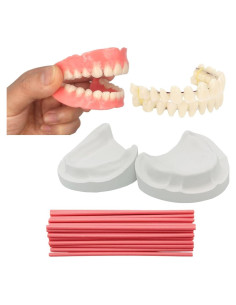 Kit de Dientes Falsos DIY Healthyare - Dentadura Superior e Inferior