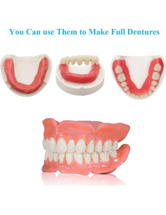 Kit de Dientes Falsos DIY Healthyare - Dentadura Superior e Inferior 2