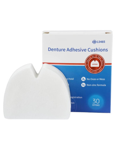 120 Almohadillas Adhesivas para Dentaduras CARESHINE - Suave y Segura