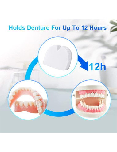 120 Almohadillas Adhesivas para Dentaduras CARESHINE Inferior