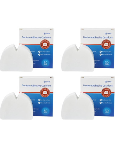 120 Almohadillas Adhesivas para Dentaduras CARESHINE - Suave y Segura