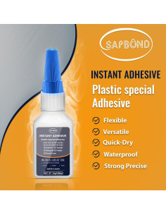 Pegamento de Plástico Profesional SAPBOND 25g - Fuerte y Seguro 2
