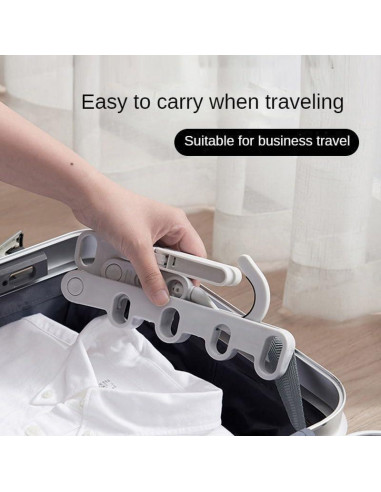 Perchero Plegable Portátil PLOGMILL Gris 25.4x10.16cm