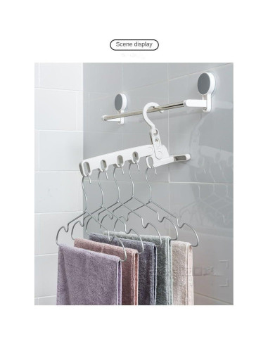 Perchero Plegable Portátil PLOGMILL Gris 25.4x10.16cm