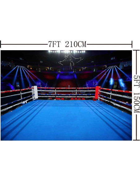 Fondo de Fotografía de Boxeo 210x150cm Update para Fiestas