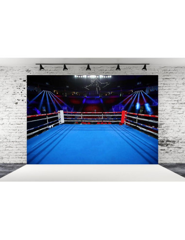 Fondo de Fotografía de Boxeo 210x150cm Update para Fiestas