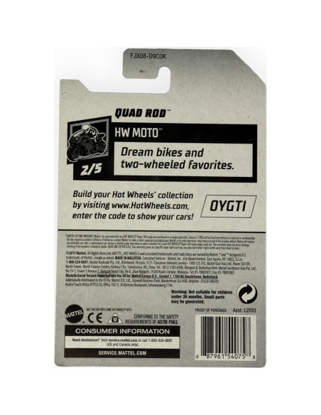Hot Wheels Quad Rod FJX08 Die Cast 2018 229/365