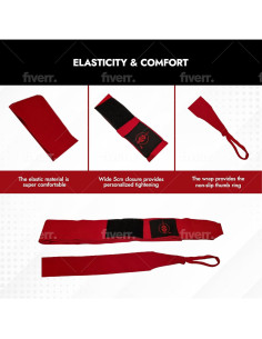 Envolturas de Mano Hoplite Sports 4.5m para Boxeo y MMA 2