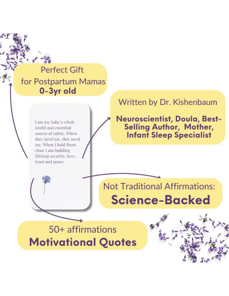 55 Tarjetas de Afirmación Nurture Neuroscience para Nuevas Mamás