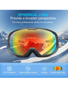Gafas de Esquí EXP VISION EX5500 Unisex Antiempañantes UV400 2