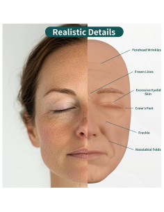 Maniquí de Silicona para Inyección Facial Femenina 1:1 2