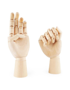 Mano Maniquí Articulada de Madera Fashionclubs 17.78 cm
