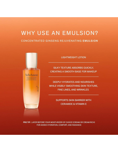 Emulsión Rejuvenecedora Sulwhasoo Ginseng 124 ml