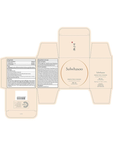 Cojín Base Ligera Sulwhasoo 21 Rosa Natural SPF 50+