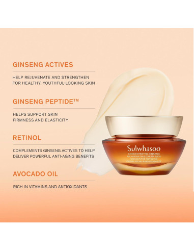 Crema Rejuvenecedora Sulwhasoo Ginseng 50 ml Antienvejecimiento