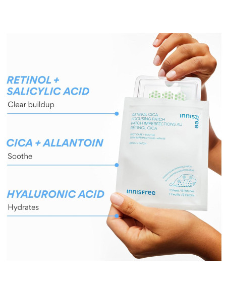 Parche Hidrocoloide Innisfree Retinol Cica 18 Parches para Acné