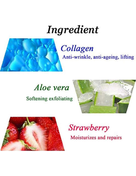 Mascarilla Labial Hidratante Felico 30PCS Colágeno Rosa