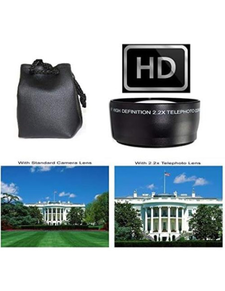 Lente Telefoto 2.5X y Gran Angular HD para Cámara Plot Watcher Pro TLC-200
