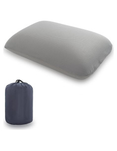 Almohada de Viaje Nimorio Espuma de Memoria 33.94x20.96cm Gris