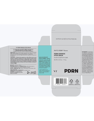 Bálsamo en Stick PDRN VT COSMETICS 9.4 g - Antiarrugas y Hidratante