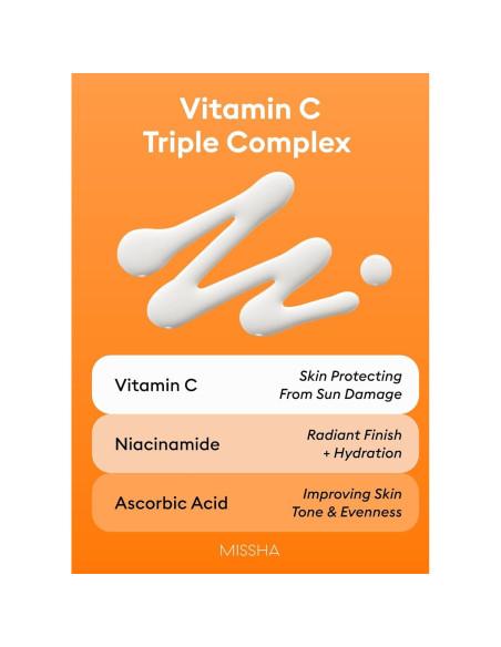 MISSHA Protector Solar Vita C SPF 50 - 69.9 ml, Ligero y No Pegajoso