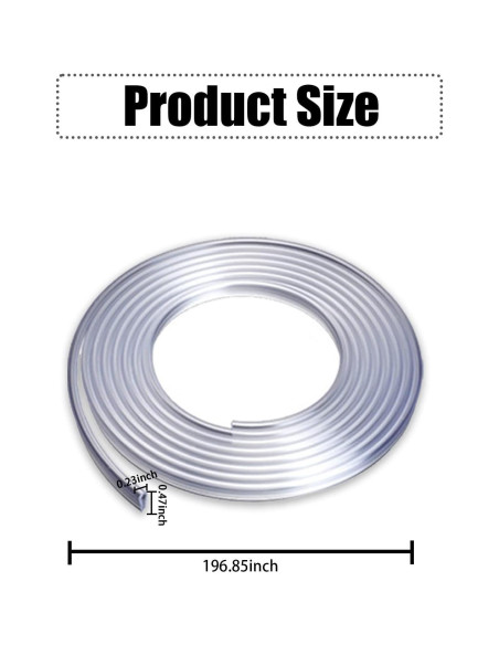 Tira de Protección Invisible Ajxn 5M para Bordes de Puertas