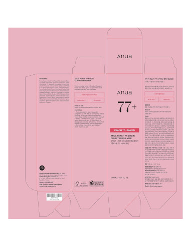 Loción Acondicionadora Facial ANUA 150ml - Niacina y Durazno