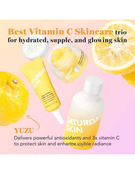 Conjunto de Cuidado de la Piel Saturday Skin Yuzu 3 Piezas